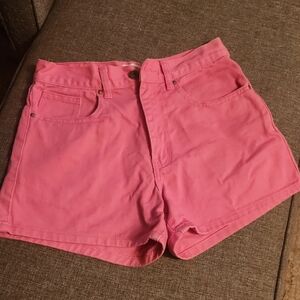Cotton On High Waist Pink Women's Shorts
